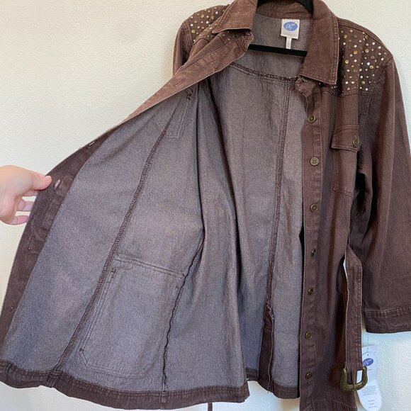 DG2 by Diane Gilman Women's Western Studded Dress Button Down NWT - Picture 7 of 11